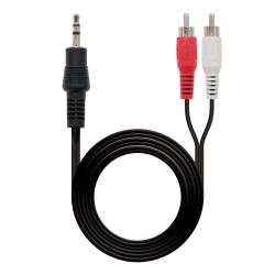 Nanocable Cable Audio Jack 3.5/M-2xRCA/M, 3 M